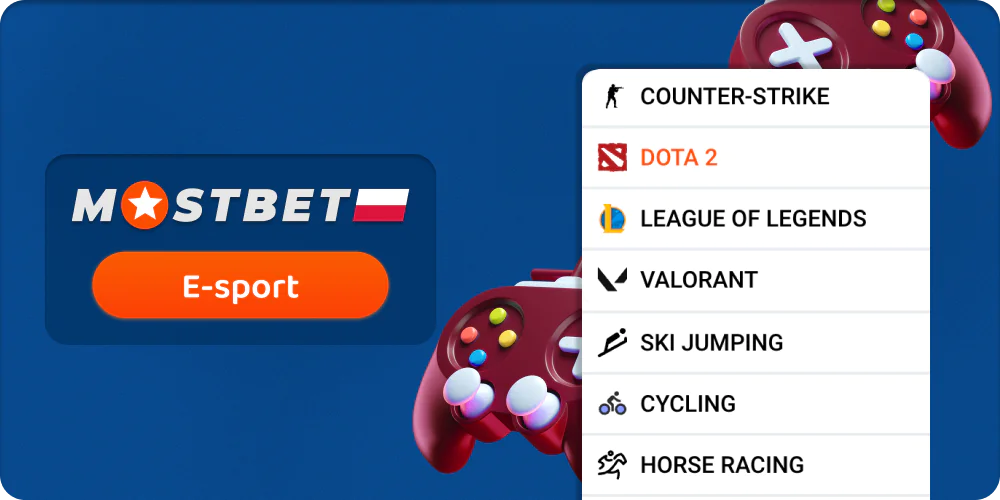 Obstawiaj zakłady na e-sport w Mostbet Polska